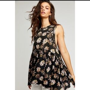 NWT Free People Floral Print Tank Blouse